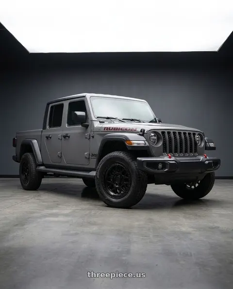 2021 Jeep Gladiator Sport with KMC KM549 GRS 5X127 20X9 +18 SATIN BLACK wheels