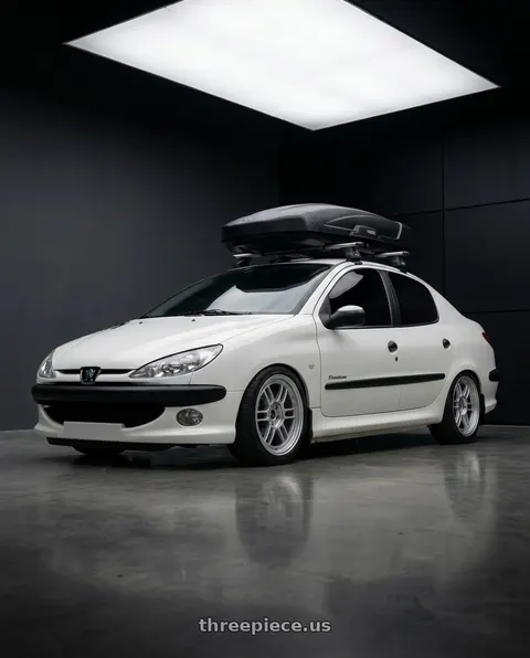 2011 Peugeot 206 SD with Enkei RPF1 4x100 17x7+35 Silver wheels