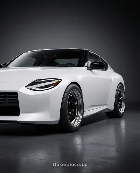 2024 Nissan Z Performance with Work Meister S1 3P 5x114.3 19x10.5+12 R Disk Black wheels