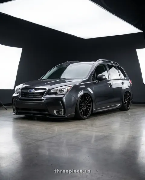 2017 Subaru Forester with DOLCE PERFORMANCE GHOST 5x114.3 20x8.5 +38 Gloss Black wheels