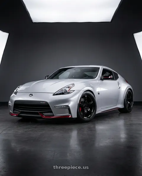 2018 Nissan 370Z Nismo Tech with Gram Lights 57CR 5x114.3 19x9.5 +25 GLOSSY BLACK wheels