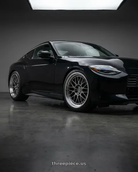 2024 Nissan Z Sport with Aodhan AH02 5x114.3 19x11+15 Hyper Black w/ Machined Lip wheels