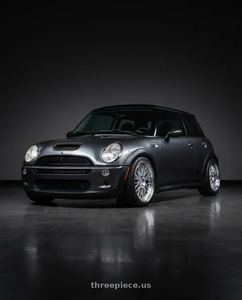2005 Mini Cooper with Aodhan AH02 4x100 / 4x114.3 17x8+35 Silver w/ Machined Lip wheels