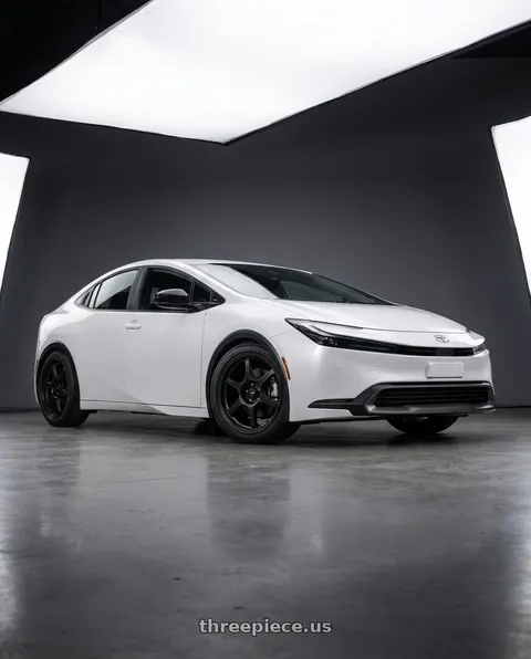 2024 Toyota Prius with Konig Hexaform 5x114.3 17x8+38 Matte Black wheels