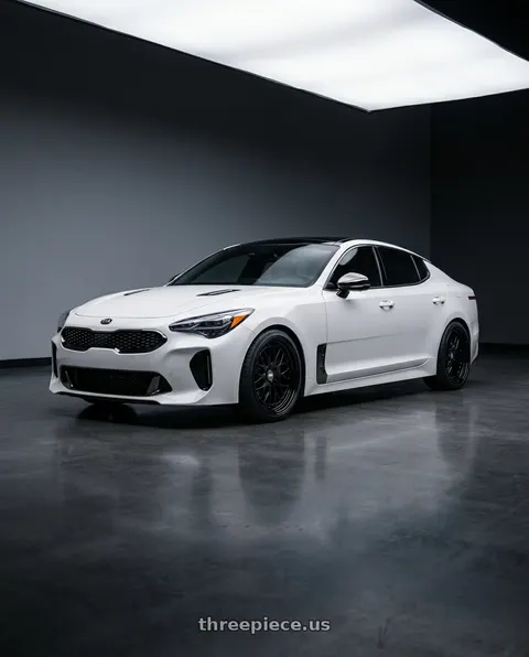 2019 Kia Stinger GT2 with ESR Wheels CS SERIES CS01 5x114.3 19x9.5 +35 Gloss Black wheels