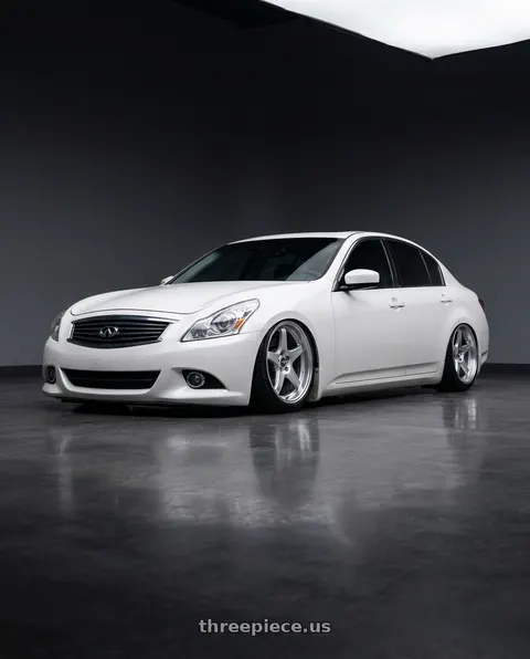 2012 INFINITI G37 with ESR Wheels APEX SERIES AP5 5x114.3 19x11 +22 Hyper Silver wheels
