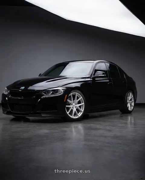 2018 BMW 340i with American Racing AR943 5X120 18X8 +35 HYPER SILVER wheels