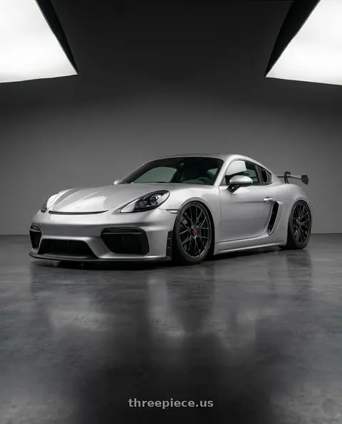2024 Porsche 718 Cayman GT4 RS with TIS Motorsports 504B 5X112 20x8.5 +35 Gloss Black wheels
