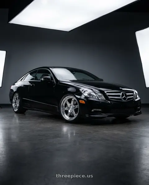 2013 Mercedes-Benz E350 4Matic with ESR Wheels APX6 5x112 18x8.5 +35 Chrome wheels