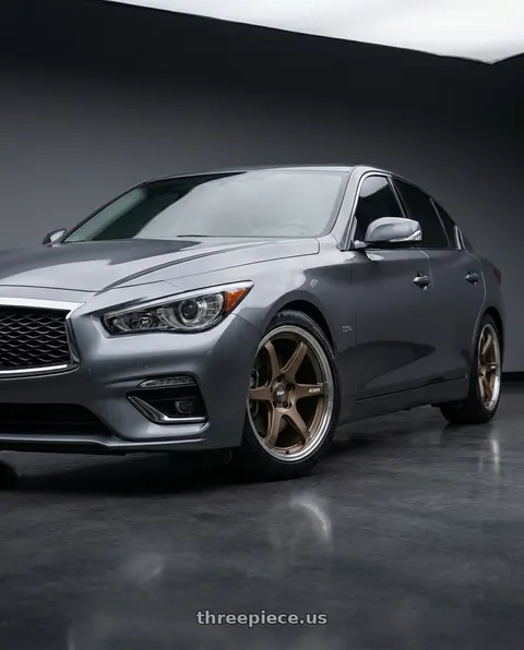 2022 INFINITI Q50 with ESR Wheels APEX SERIES AP6 5x114.3 18x9.5 +22 Matte Bronze wheels