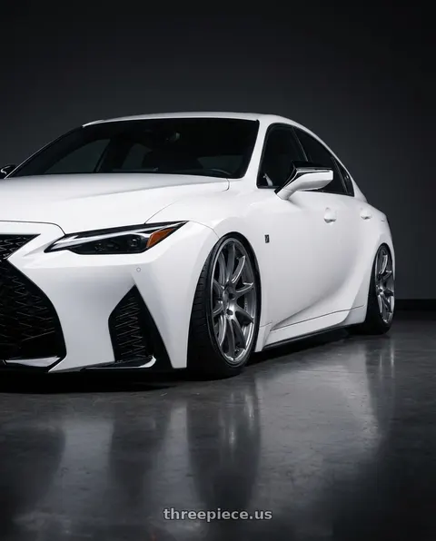 2024 Lexus IS350 with Ssr Gtv02 5x114.3 19x8.5+38  GLARE SILVER wheels
