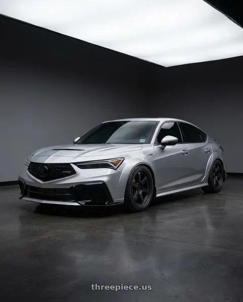 2025 Acura Integra Type S with Rotiform 207 5x120 19x10.5 +35 MATTE BLACK wheels