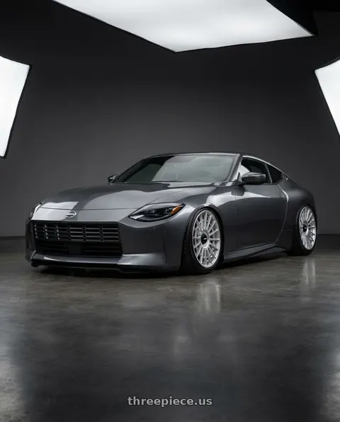 2025 Nissan Z with Rotiform 1PC R143 LAS-R 5X114.3/5X120 19X10 +40 GLOSS SILVER wheels
