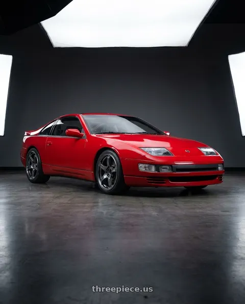 1990 Nissan 300ZX with Advan Racing TC4 4x100 15x5.0 +45 RACING GUNMETALLIC & RING wheels