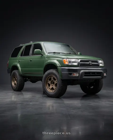 2001 Toyota 4Runner with Volk Racing RAYS 05X 6x139.7 17x8+0 Matte Gunbronze wheels