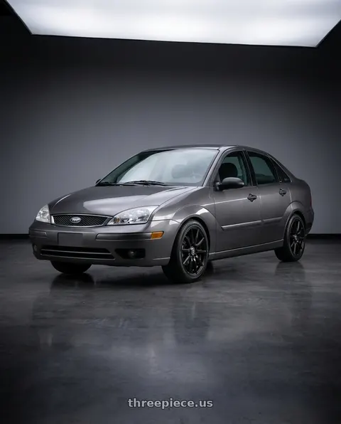 2006 Ford Focus ZX4 ST with G - LINE ALLOYS G0043 4x108/4x114.3 15x6.5+35 SATIN BLACK wheels