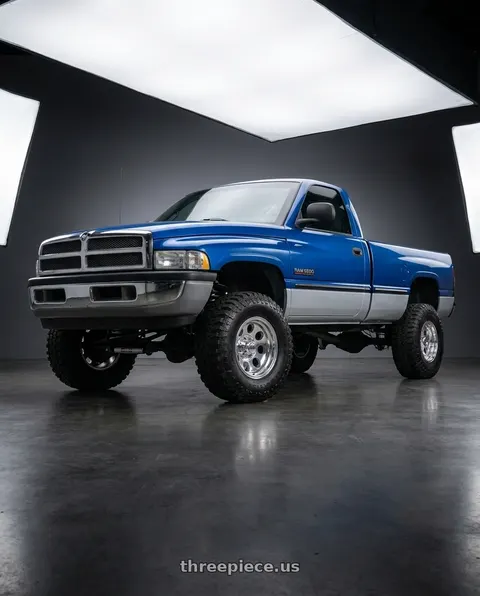 2001 Dodge Ram 2500 with Mickey Thompson Classic III Polished 5x139.7 15x10 -45 Polished wheels