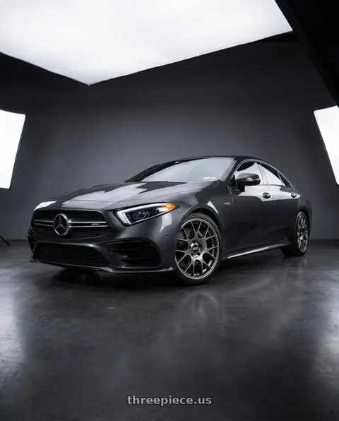 2020 Mercedes-Benz CLS53 AMG with BBS CH-R 5x112 19x8.5 +48 Satin Titanium Polished Rim Protector wheels