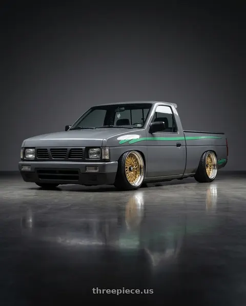 1993 Nissan Hardbody with SSR Formula MESH 5X100 18X11.5+-13 HP Disk Fm Gold wheels