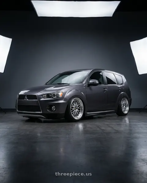 2011 Mitsubishi Outlander with BBS LM 5x114.3 19x9.0+38 Diamond Silver wheels