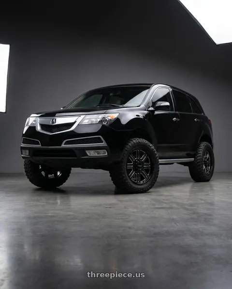 2012 Acura MDX with WELD Off-Road Chasm 5x114.3 18x9 0 Gloss Black/Milled Windows wheels