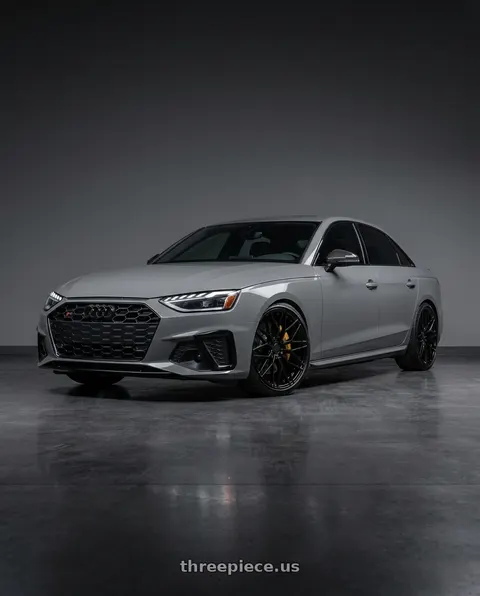 2021 Audi S4 Prestige with Avant Garde Wheels M520R 5X112 19x8.5 +35 Gloss Black wheels