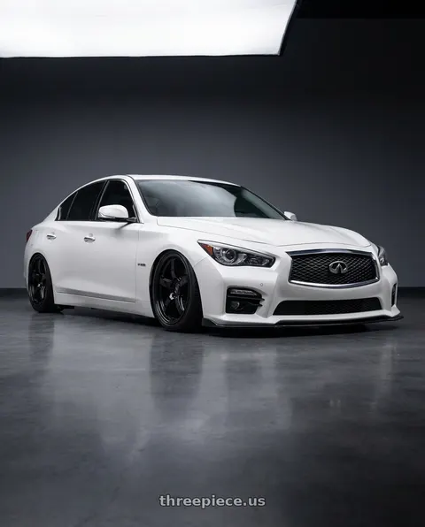 2020 INFINITI Q50 with Gram Lights 57CR 5x114.3 19x9.5+35 Glossy Black wheels