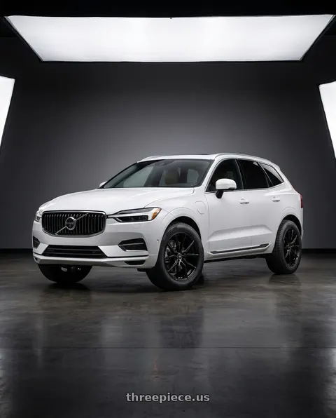 2020 Volvo XC60 with Advanti Racing 80B Hybris 5X108 18x8 +45 Gloss Black wheels