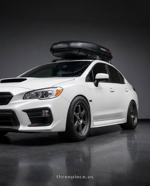 2021 Subaru WRX with Kansei K12G KNP 5x114.3 18x8.5 35 Gunmetal wheels