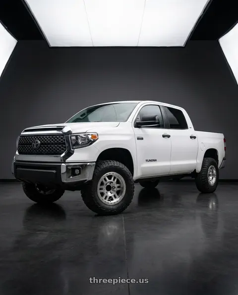 2018 Toyota Tundra with Vision Off-Road 398BL 5x150 17x9.5-44 Machined wheels