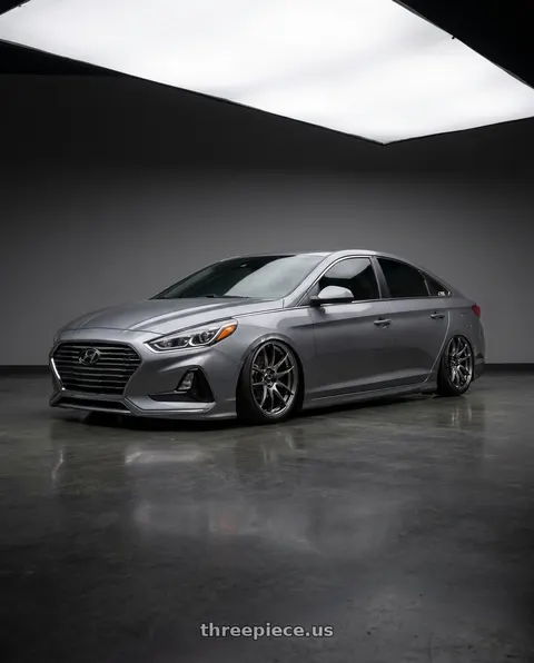 2019 Hyundai Sonata SE with Vors TR4 5x114.3 18x9.5  +35 Hyper Black wheels