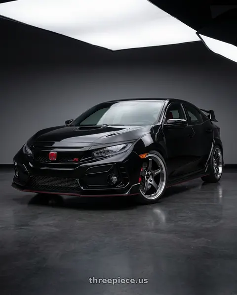 2021 Honda Civic with Advan Racing GT BEYOND-R 5x120 18x9.5 +45 DIAMOND CUT & DARK PLATINUM BLACK wheels