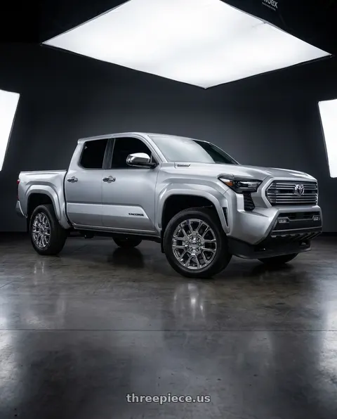 2024 Toyota Tacoma with Performance Replicas PR169 6X139.7 20X9 +27 CHROME wheels