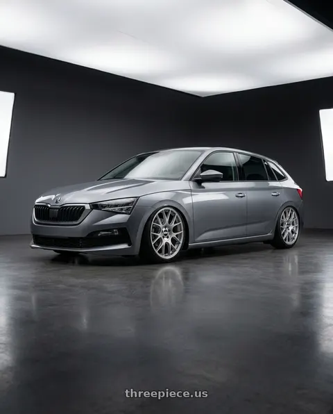 2023 Skoda scala with BBS CH-R 5x112 18x8.5 +47 Brilliant Silver Polished Rim Protector wheels