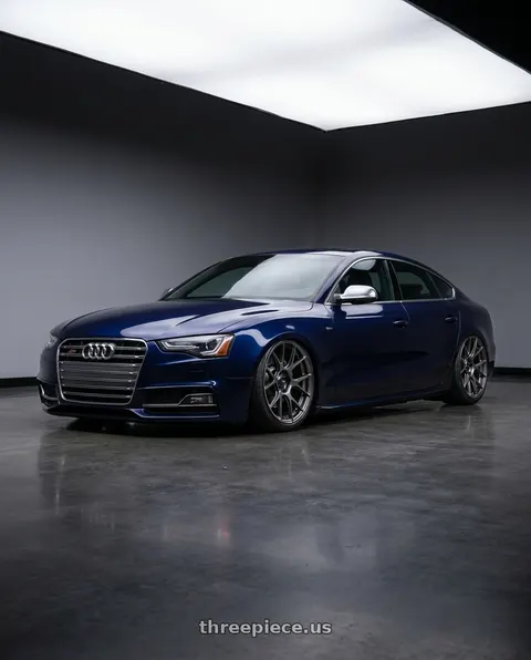 2014 Audi S5 with Konig Ampliform 5x112 19x8.5+32 Dark Metallic Graphite wheels
