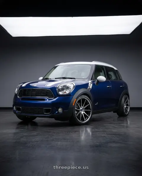 2012 Mini Countryman with Rohana RFC10 5x114.3 20x9+25 Machine Black/Chrome Lip wheels
