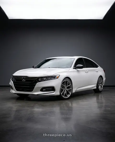 2020 Honda Accord Sport with BBS CI-R 5x114.3 19x8.5 +43 Platinum Silver Polished Rim Protector wheels