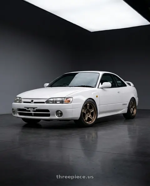 1999 Toyota Corolla LE with Volk Racing 21C 5x112 18x8.5 +35 BRONZE wheels