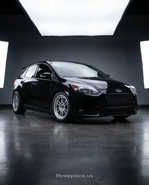 2012 Ford Focus with Enkei RPF1 5x114.3 17x7+45 Silver wheels