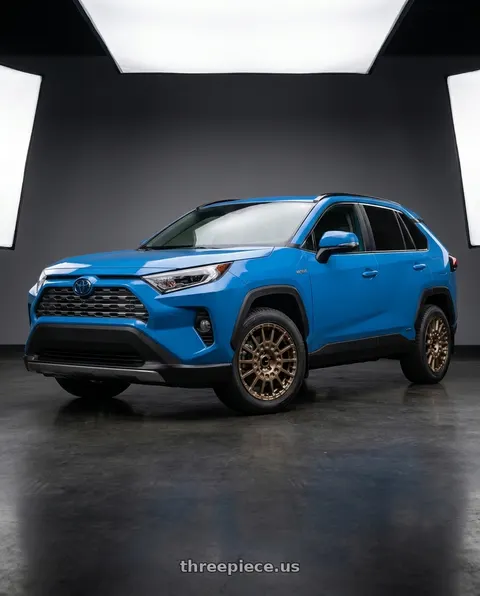 2022 Toyota RAV4 Hybrid SE with Enkei Overlander 5x114.3 17x7.5+35 Gloss Bronze wheels
