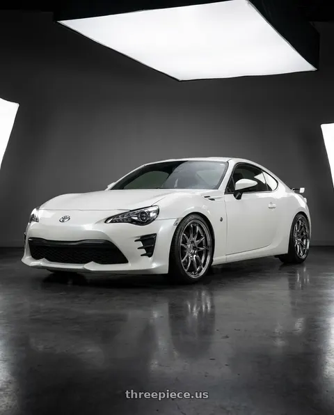 2017 Toyota 86 with Aodhan DS02 5x100 18x8.5 +35 Vacuum Chrome wheels