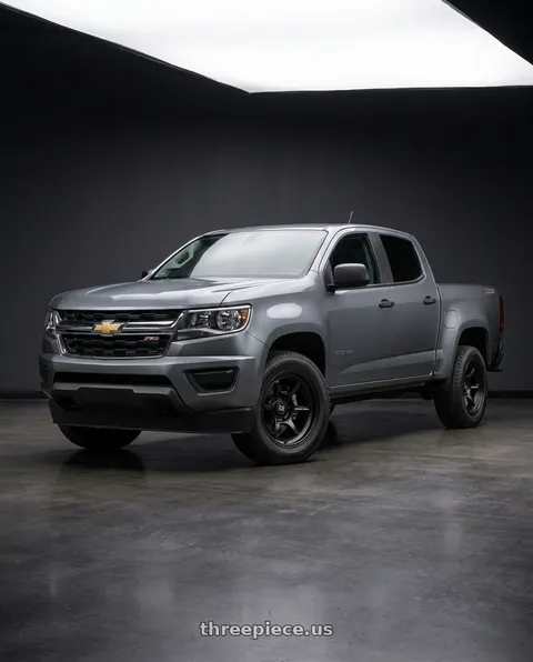 2021 Chevrolet Colorado WT with Black Rhino SHOGUN 6X120 17X8.5 +20 MATTE BLACK wheels