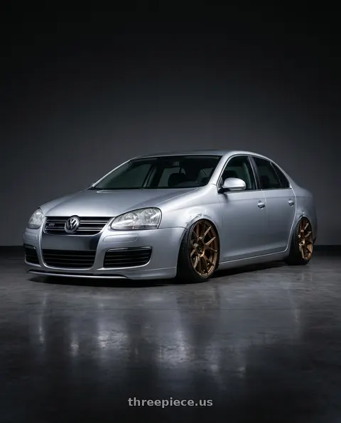 2009 Volkswagen Jetta with Konig Ampliform 5x112 18x8.5+43 Gloss Bronze wheels