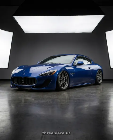 2018 Maserati GranTurismo Sport with Konig 47MG Hypergram 5x114.3 19x9.50 +35 Matte Grey wheels