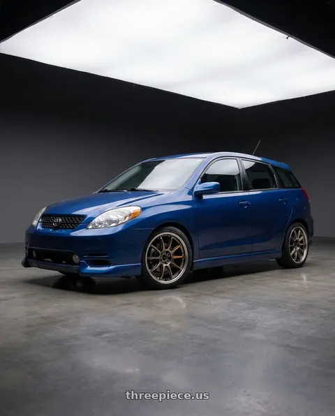 2004 Toyota Matrix with Work Emotion Zr10 5x100 17x8 +35 Titanium Diamond Lip Cut wheels