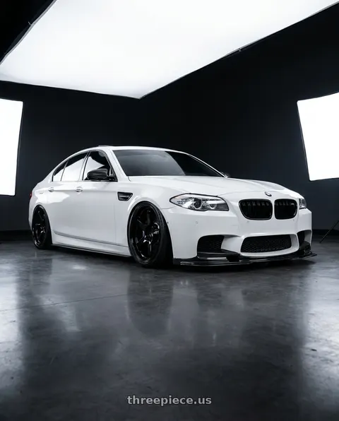 2012 BMW 550i with Advan Racing GT PV 5x120 21x12.0 +45 RACING GLOSS BLACK wheels