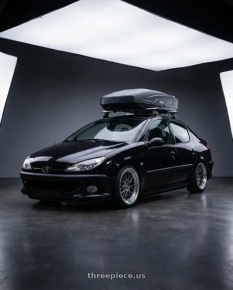 2011 Peugeot 206 SD with ESR Wheels CS SERIES CS01 5x100 18x8.5 +30 Matte Graphite wheels