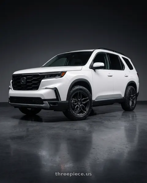 2023 Honda Pilot Touring with ADV.1 ADV005 5x120 20x9 +28 Satin Black wheels