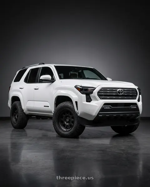2026 Toyota 4Runner with Black Rhino STADIUM 5X112 19X8 +15 MATTE BLACK wheels