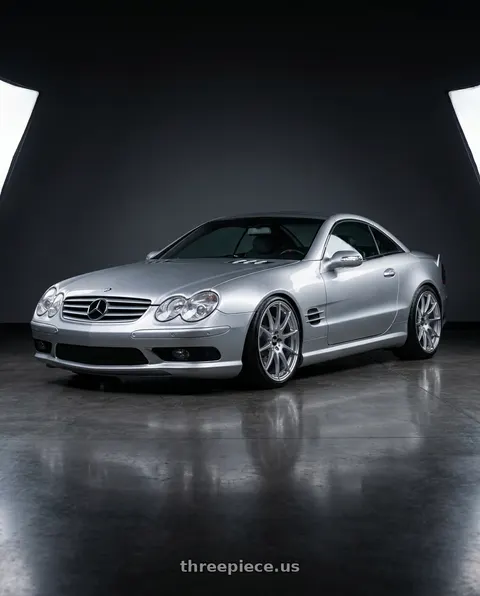 2006 Mercedes-Benz SL500 with BBS FS 5x112 19x10 +38 PFS Diamond Silver wheels